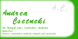 andrea csetneki business card